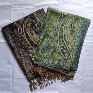 Blue & Green Scarf/Shawl Bundle